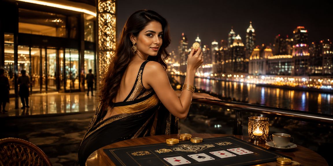 Indian player focused on casino game during online play